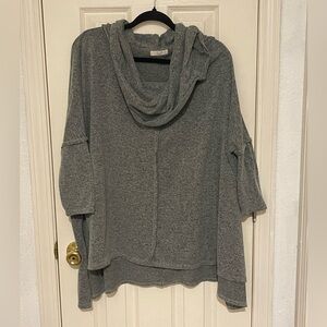 Green Easel Los Angeles Cowlneck Top